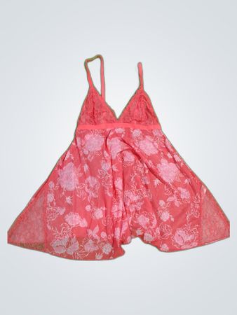 Unbranded Pink Floral Lace Slip Dress