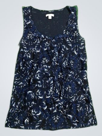 New York & Company Printed Sleeveless Blouse