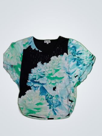 JM Collection Printed Blouse