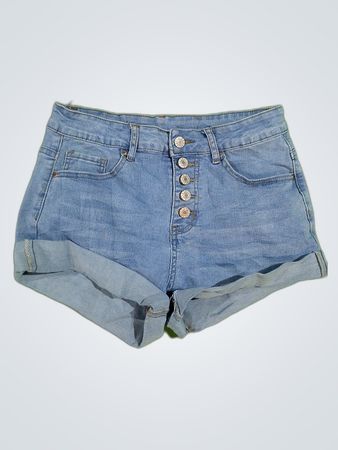 Unbranded Denim Button-Front Mini Shorts