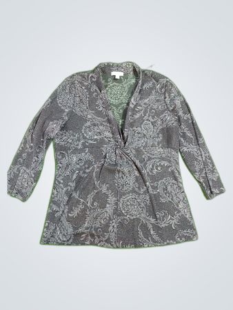 Charter Club Printed Wrap Blouse