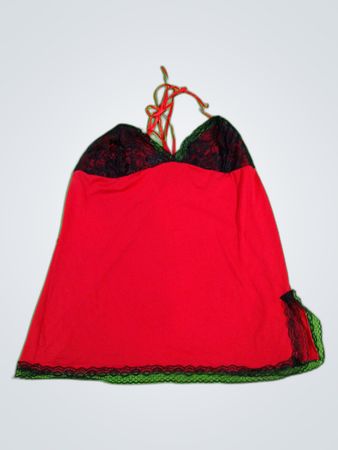 Red Lace Trim Camisole