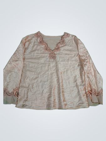 Embroidered Satin Blouse