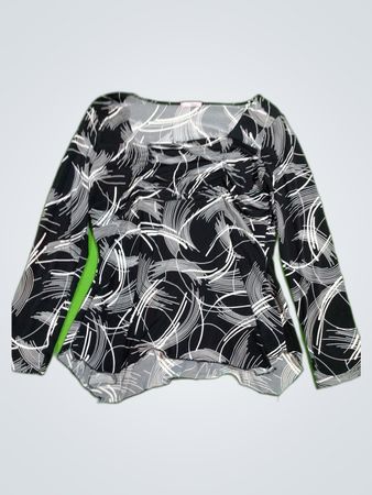 Egen Printed Long Sleeve Blouse