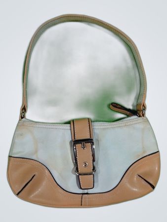 Unbranded White and Beige Small Handbag