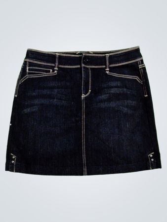 Dark Blue Denim Skirt