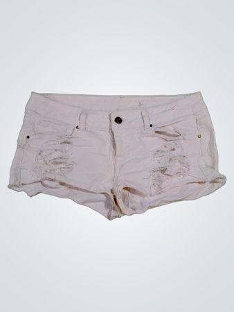 White Denim Shorts