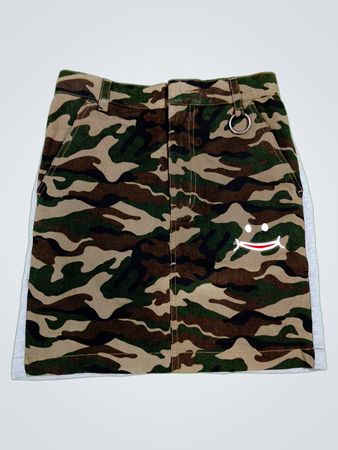 Camo Skirt with Gray Lining