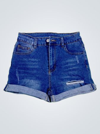 Blue Denim Shorts
