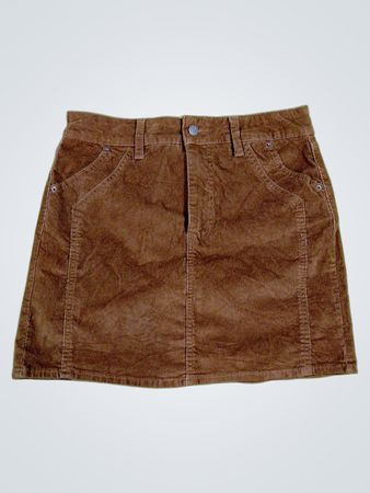 Brown Corduroy Skirt