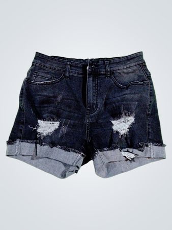 Distressed Denim Shorts