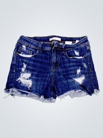 Uninina Low Rise Distressed Denim Shorts