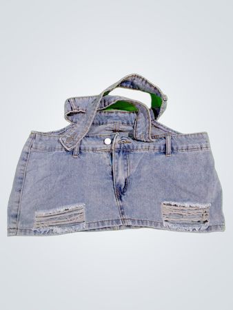 Denim Halter Top