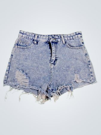 Light Blue Denim Shorts