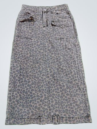 KED Gray Leopard Skirt