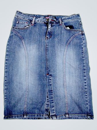 Bubblegum Denim Skirt