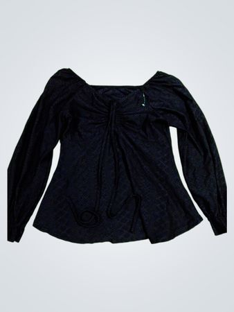 Black Long-Sleeve Top