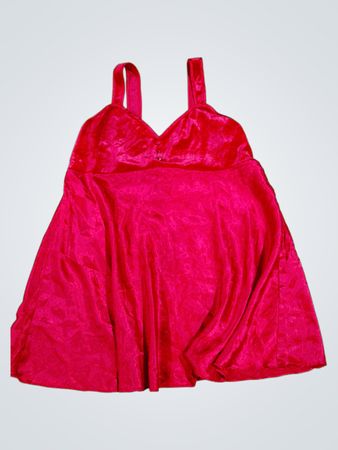 Gilligan & O'Malley Red Satin Chemise