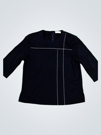 Moreiberis Black Long-Sleeve Top
