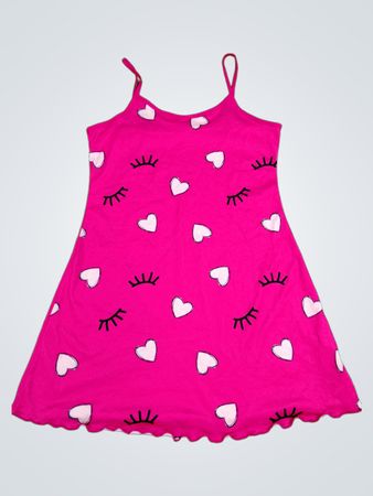 Pink Heart Pattern Dress