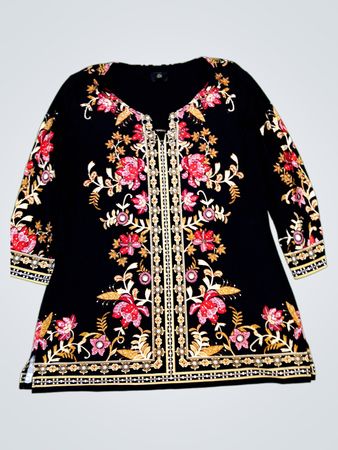Embroidered Black Kurti