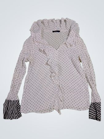 Limited Polka Dot Ruffle Blouse