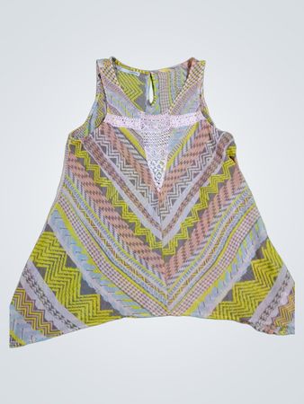 Maurices Multicolor Zigzag Sleeveless Top