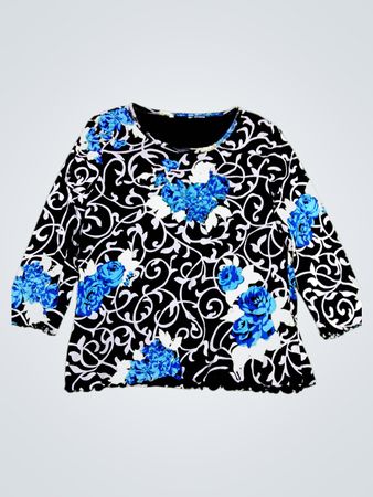Blouse with Floral Pattern