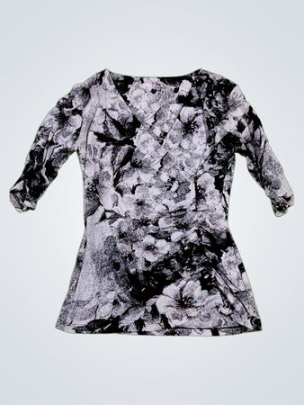 Black and White Floral Dress