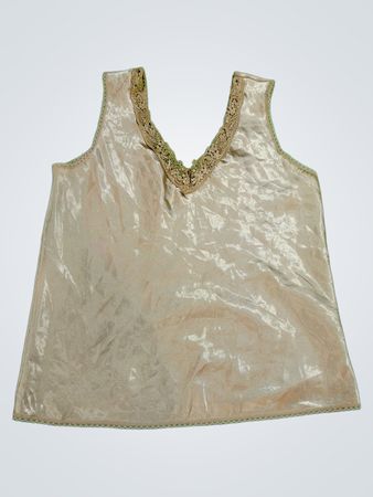 ESCAPADES Lace Trim Tank Top