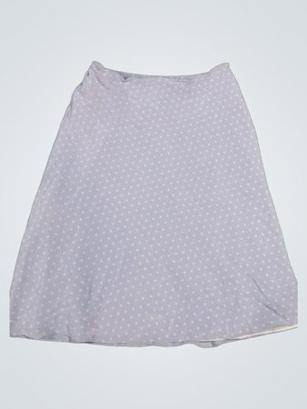 Coldwater Creek Gray Polka Dot Skirt