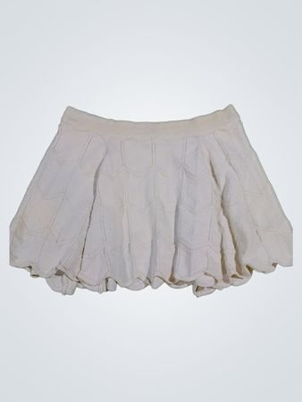White Pleated Skirt