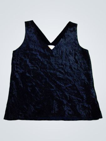 Talbots Black Velvet Tank Top