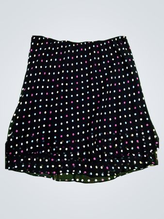 George Woman Black Polka Dot Skirt