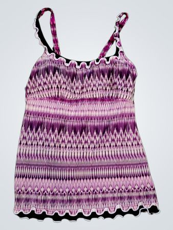 Purple Patterned Tank Top