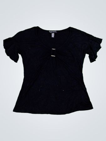 Cable & Gauge Black Women's Top