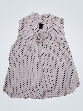 Ann Taylor Polka Dot Sleeveless Blouse