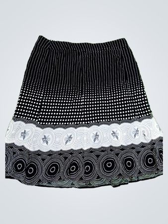 Black and White Polka Dot Skirt