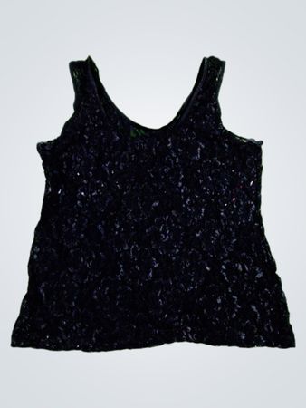 Black Lace Tank Top