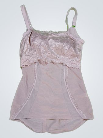 Lace-Trimmed Pink Camisole