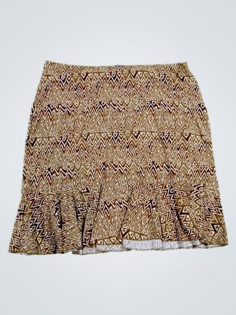 Chaps Classics Geometric Print Mini Skirt