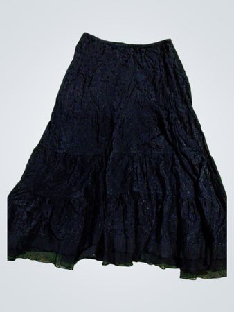 Black Tiered Skirt