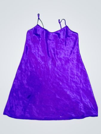 Purple Satin Chemise