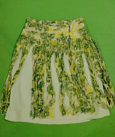 WD NY Floral Ruffled Skirt
