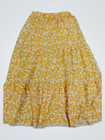 Yellow Floral Skirt