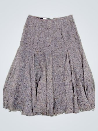 Jones New York Pleated Silk Skirt