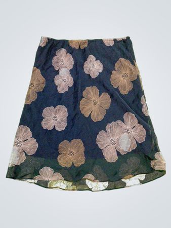 New York & Company Floral Skirt