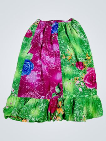 Floral Green Skirt