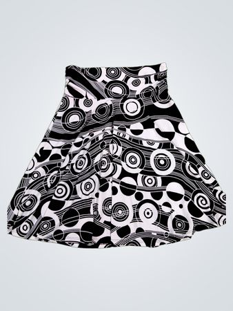 Maurices Black and White Skirt