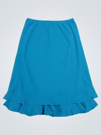 Blue Ruffled Skirt